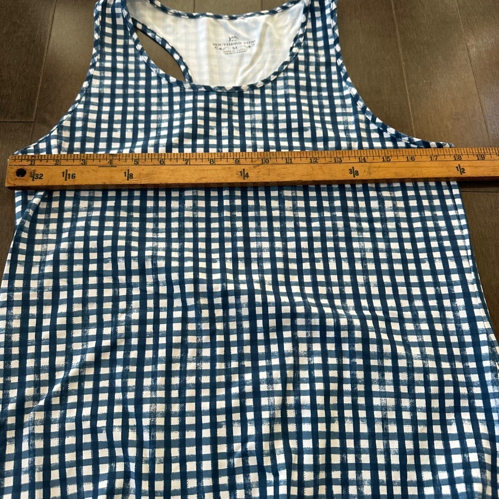 Southern Tide Womens Gingham Kinsley Performance Dress Preppy Coastal Active M - Picture 3 of 7